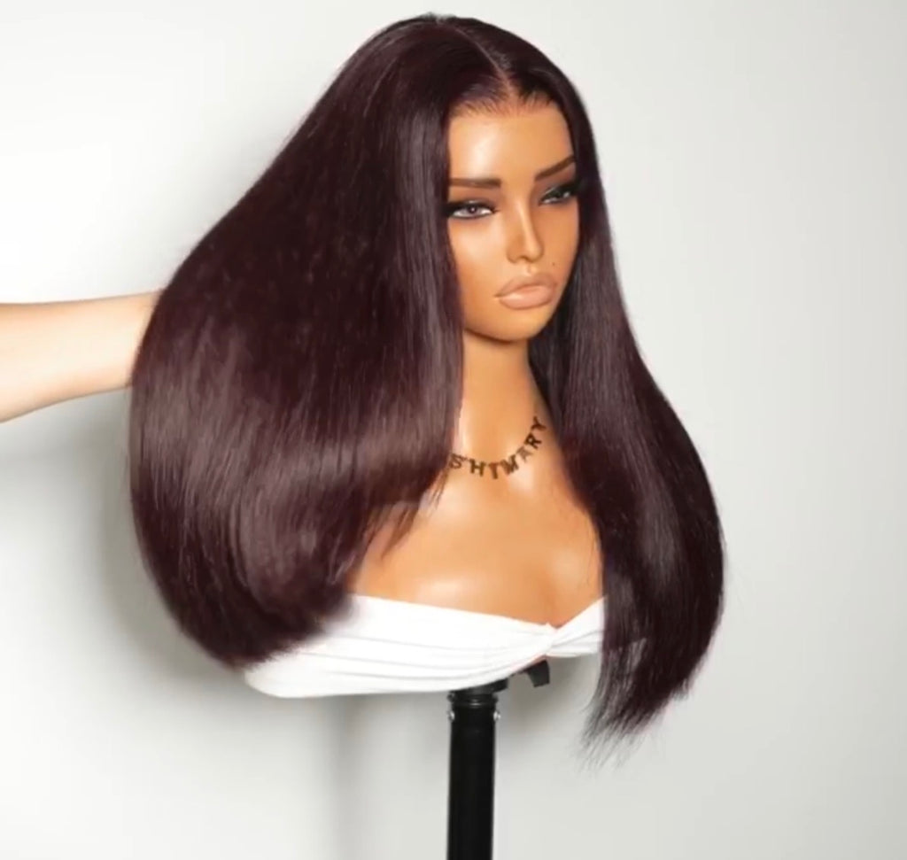 Straight Human Hair Lace Wig